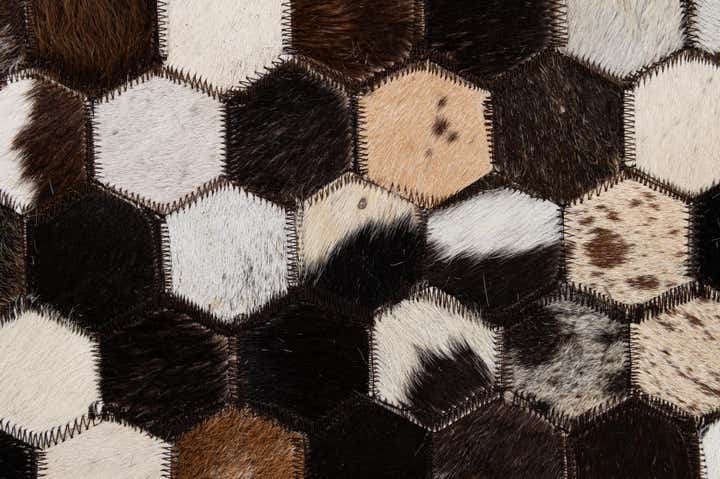 5' 2 x 8' Cowhide - Patchwork Rug