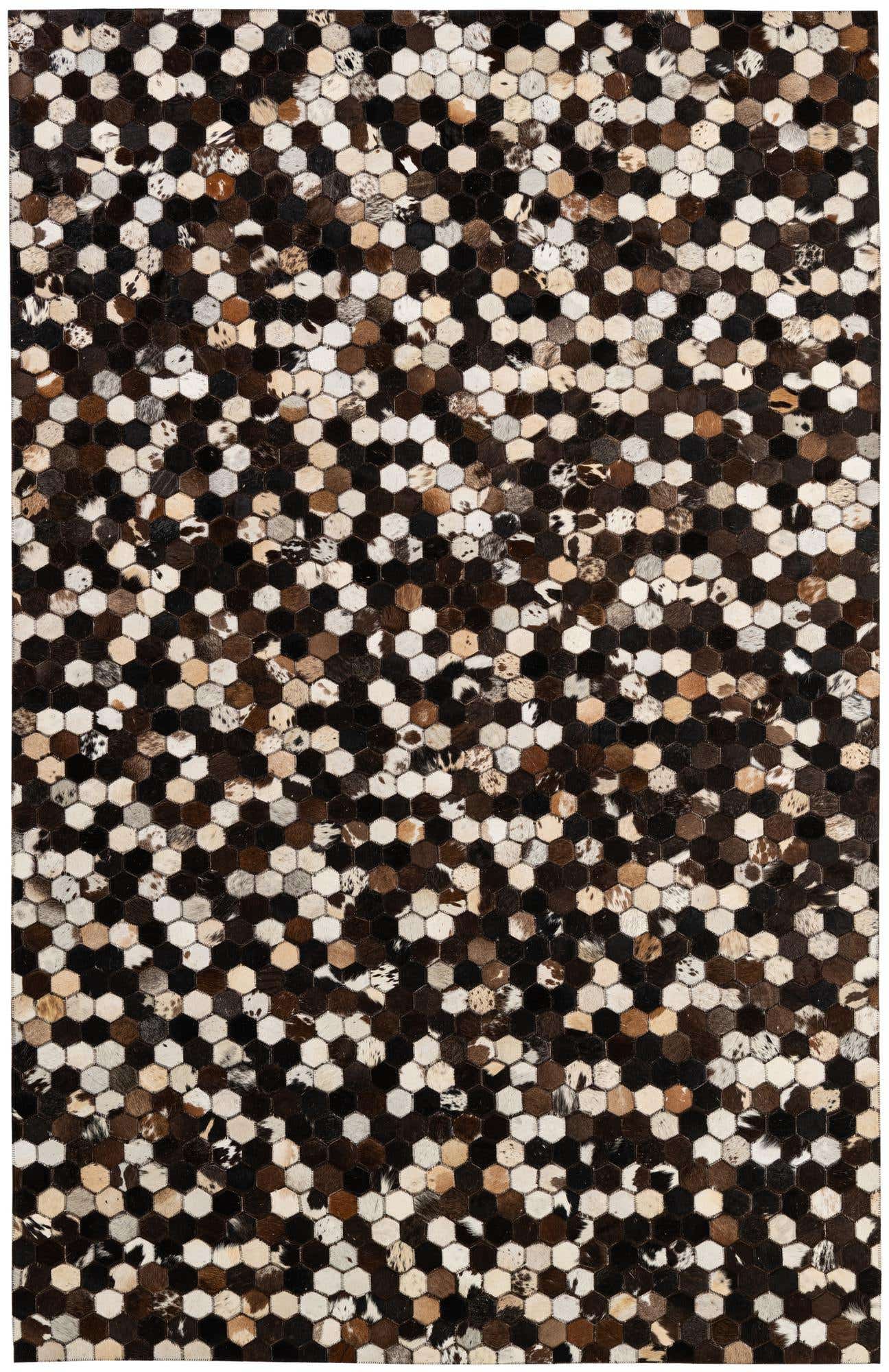 5' 2 x 8' Cowhide - Patchwork Rug