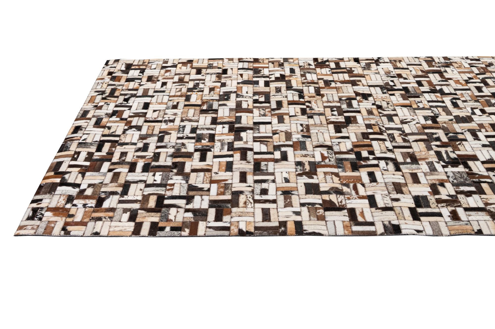 5' x 7' 11 Cowhide - Patchwork Rug