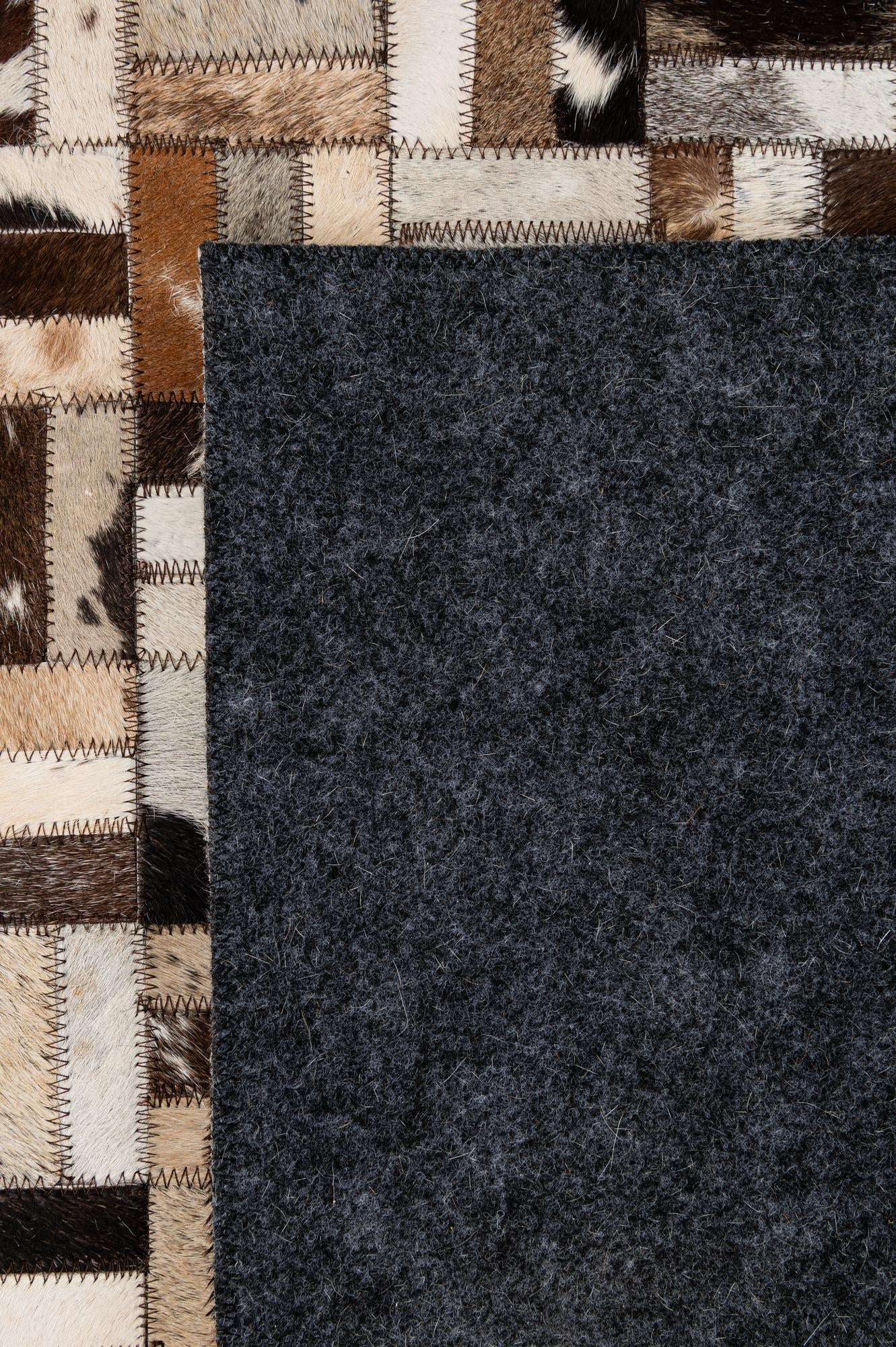 5' x 7' 11 Cowhide - Patchwork Rug