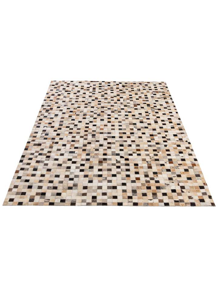 5' 3 x 8' 1 Cowhide - Patchwork Rug