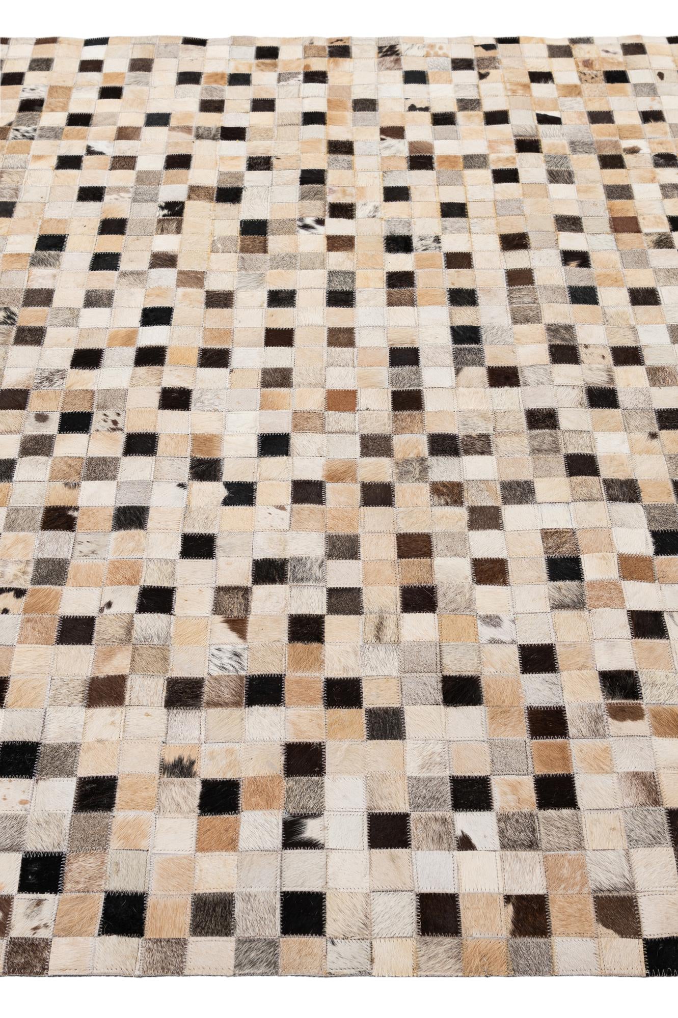5' 3 x 8' 1 Cowhide - Patchwork Rug