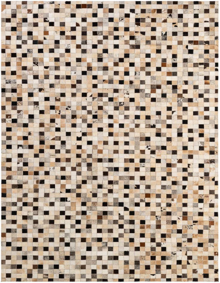 Detail image of 5' 3 x 8' 1 Cowhide - Patchwork Rug