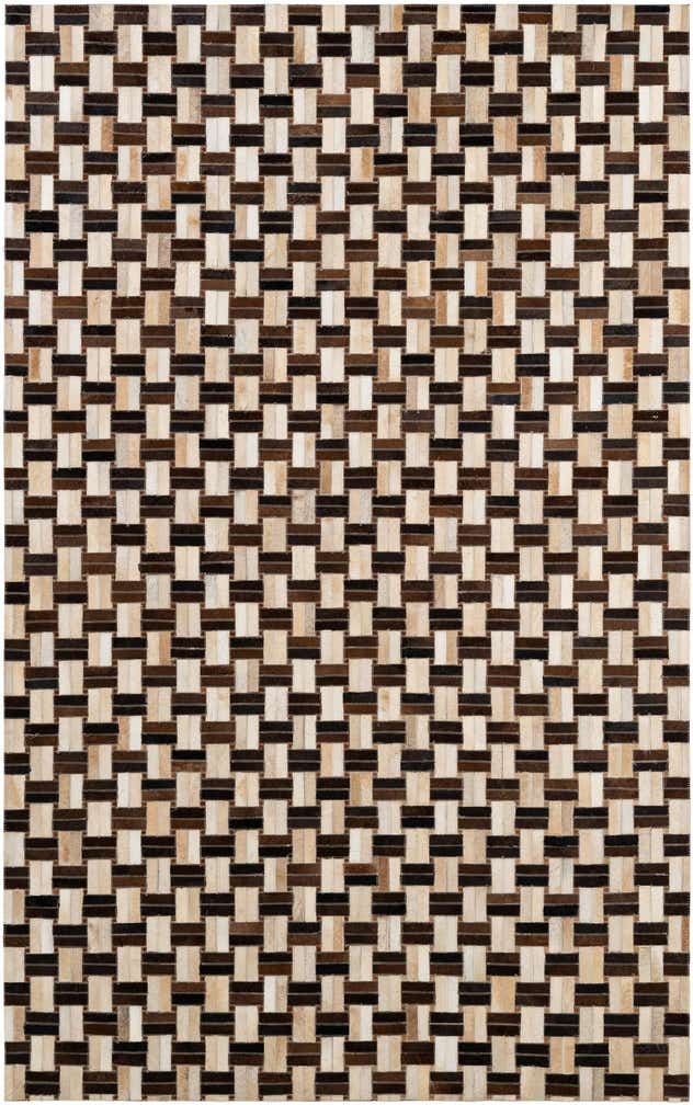 4' 11 x 7' 10 Cowhide - Patchwork Rug