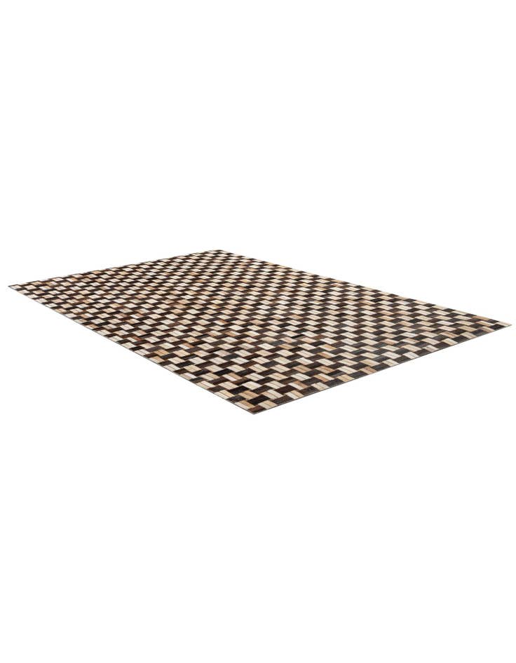 Detail image of 4' 11 x 7' 10 Cowhide - Patchwork Rug