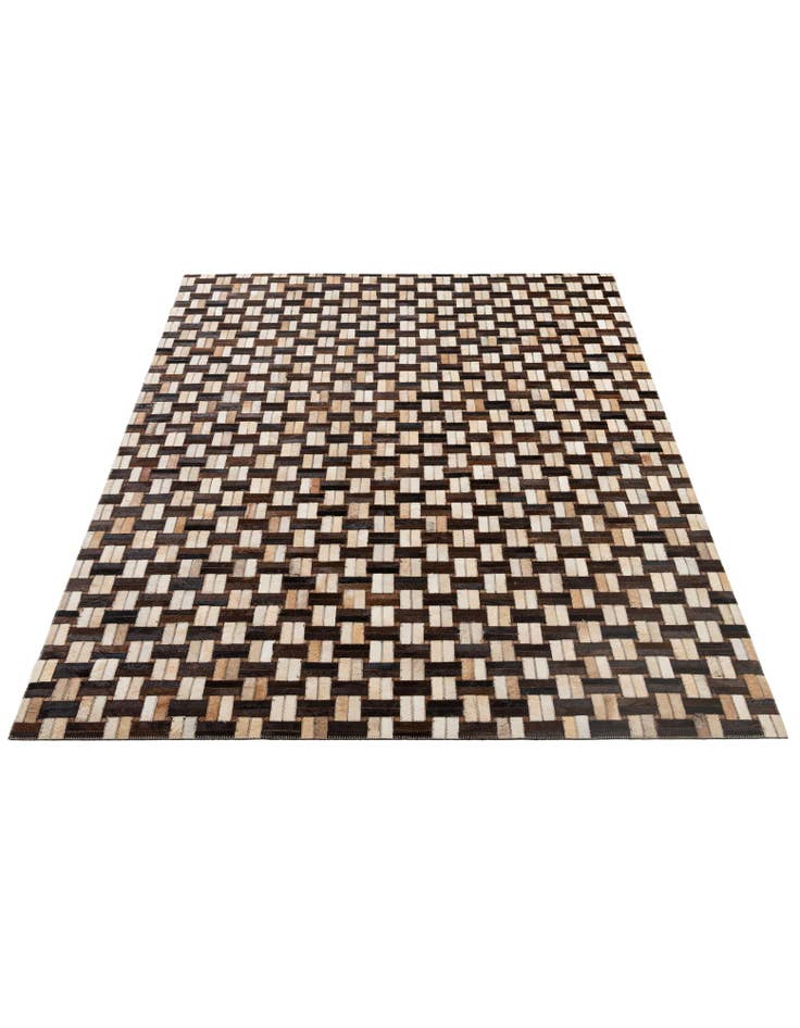 Detail image of 4' 11 x 7' 10 Cowhide - Patchwork Rug