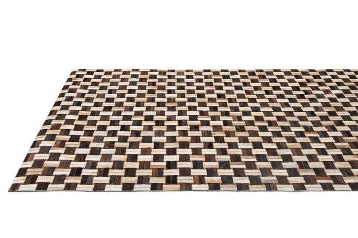 Detail image of 4' 11 x 7' 10 Cowhide - Patchwork Rug