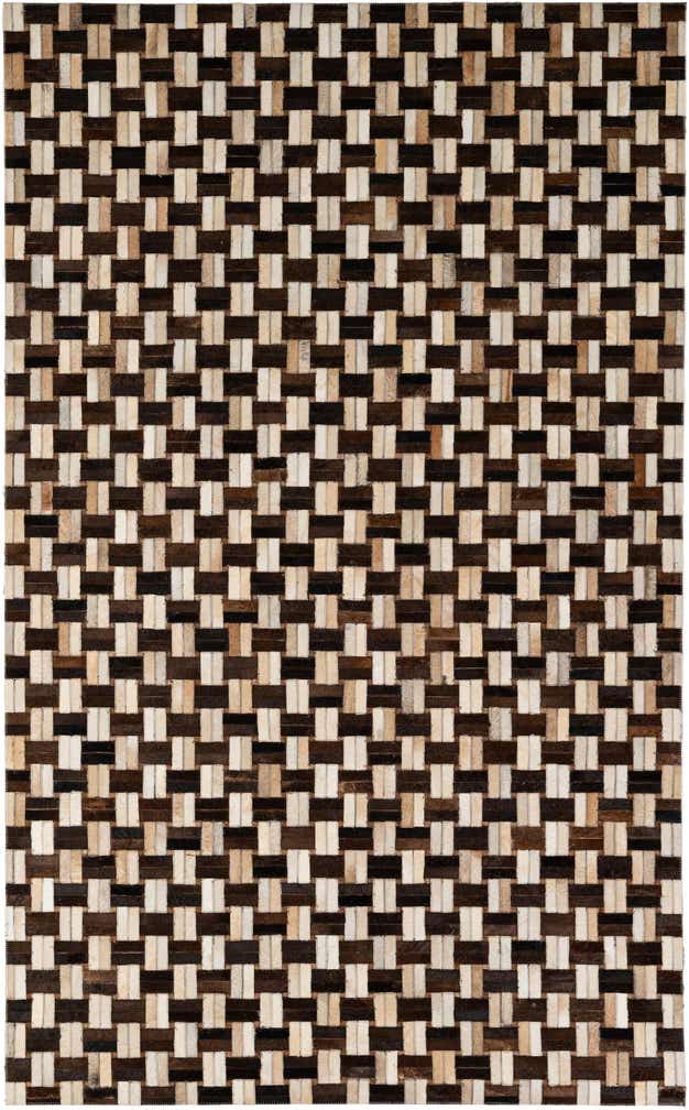4' 11 x 7' 10 Cowhide - Patchwork Rug