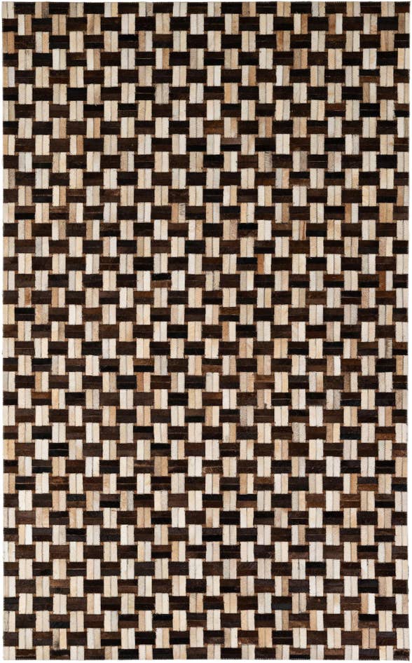 Detail image of 4' 11 x 7' 10 Cowhide - Patchwork Rug
