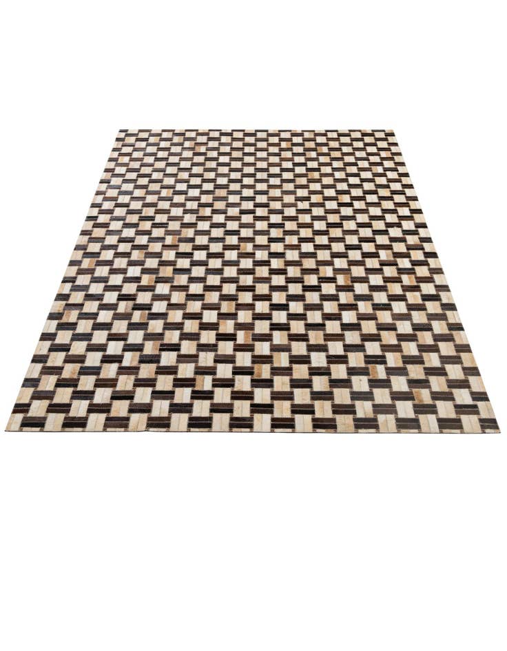 Detail image of 5' x 7' 11 Cowhide - Patchwork Rug