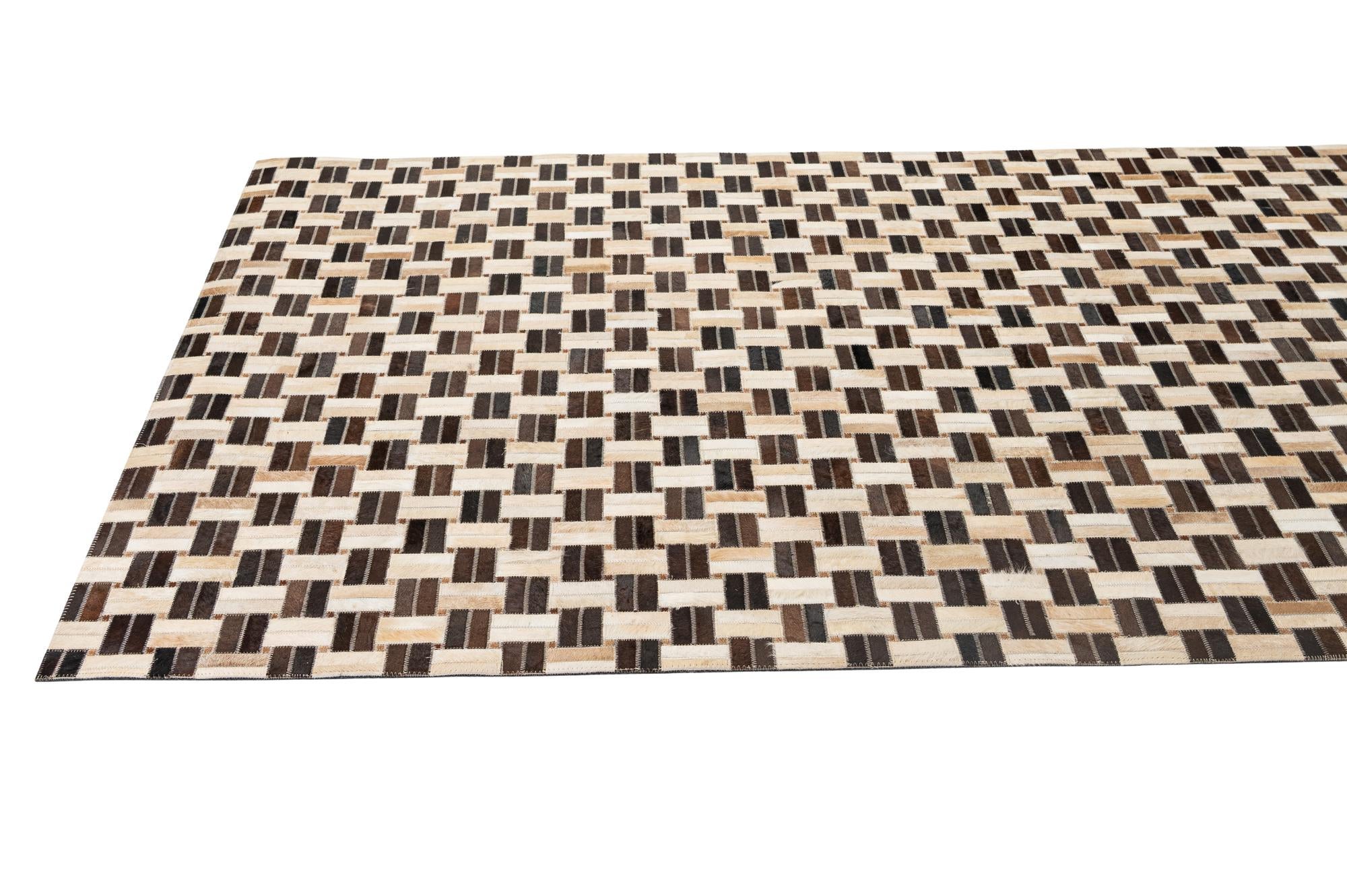 5' x 7' 11 Cowhide - Patchwork Rug