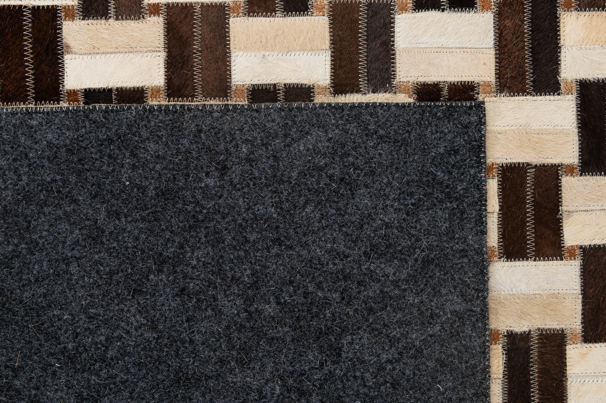 5' x 7' 11 Cowhide - Patchwork Rug