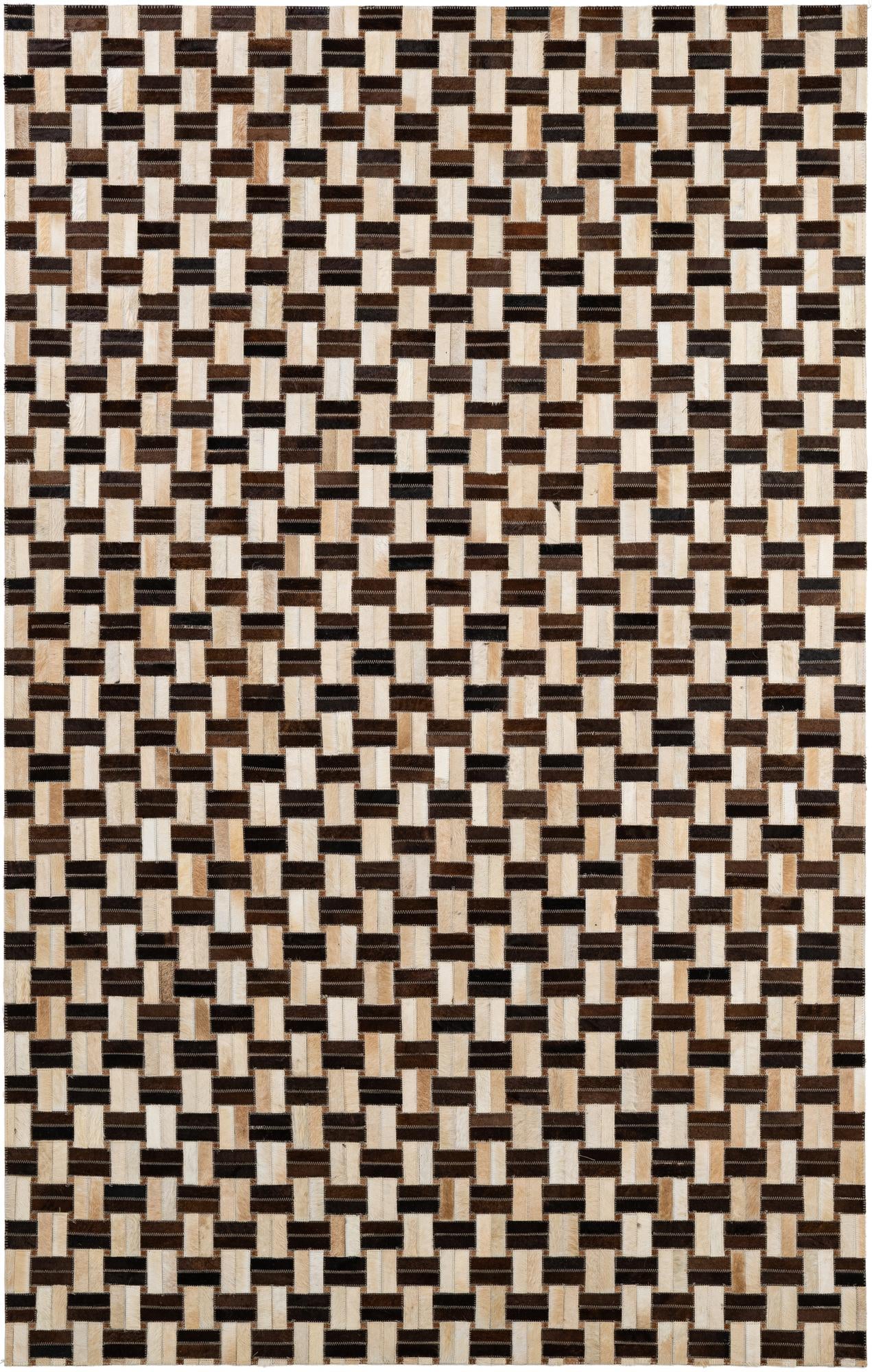 5' x 7' 11 Cowhide - Patchwork Rug