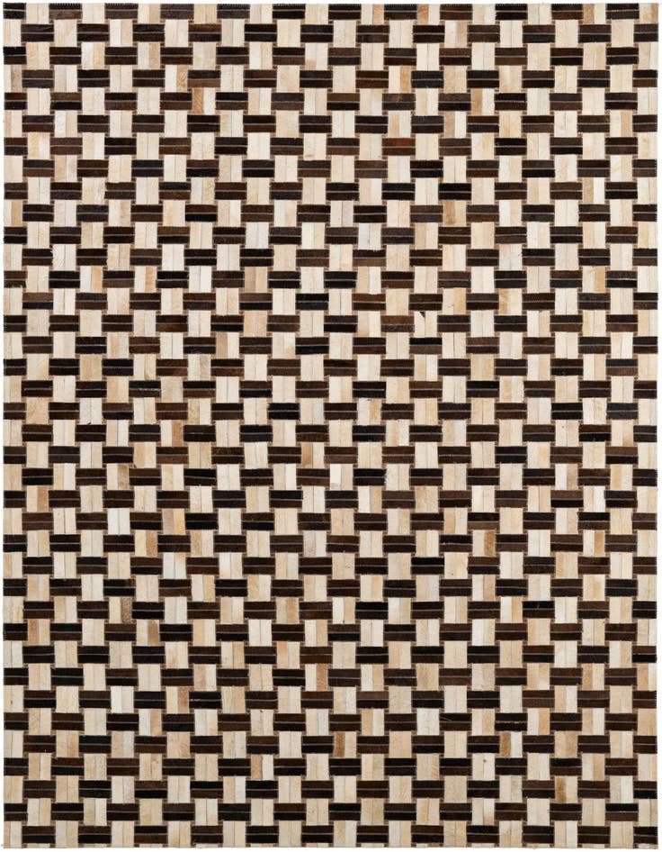 Detail image of 5' x 7' 11 Cowhide - Patchwork Rug