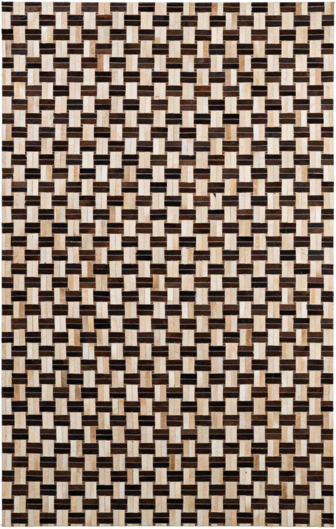 5' x 7' 11 Cowhide - Patchwork Rug