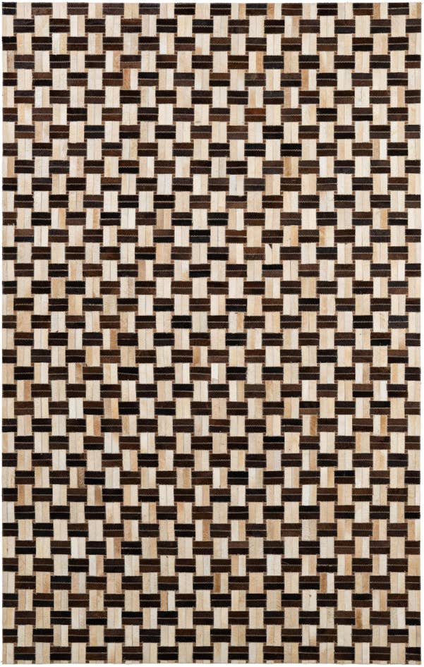 Detail image of 5' x 7' 11 Cowhide - Patchwork Rug
