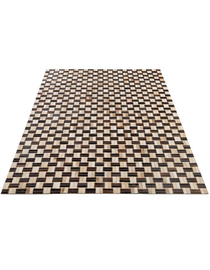 Detail image of 4' 11 x 7' 10 Cowhide - Patchwork Rug