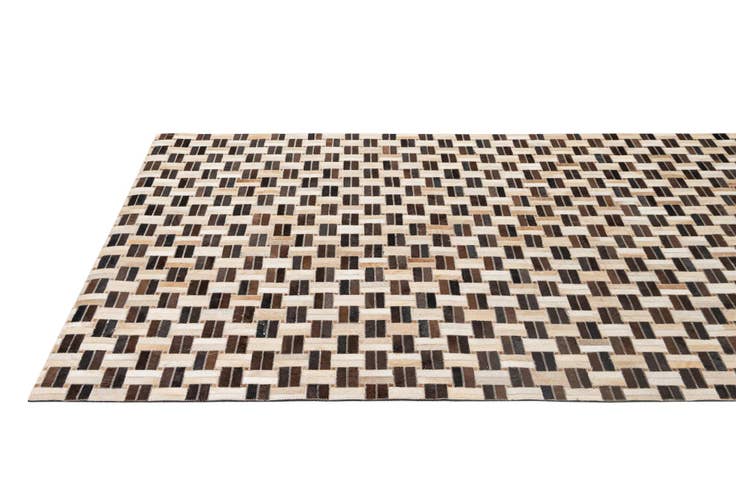 Detail image of 4' 11 x 7' 10 Cowhide - Patchwork Rug