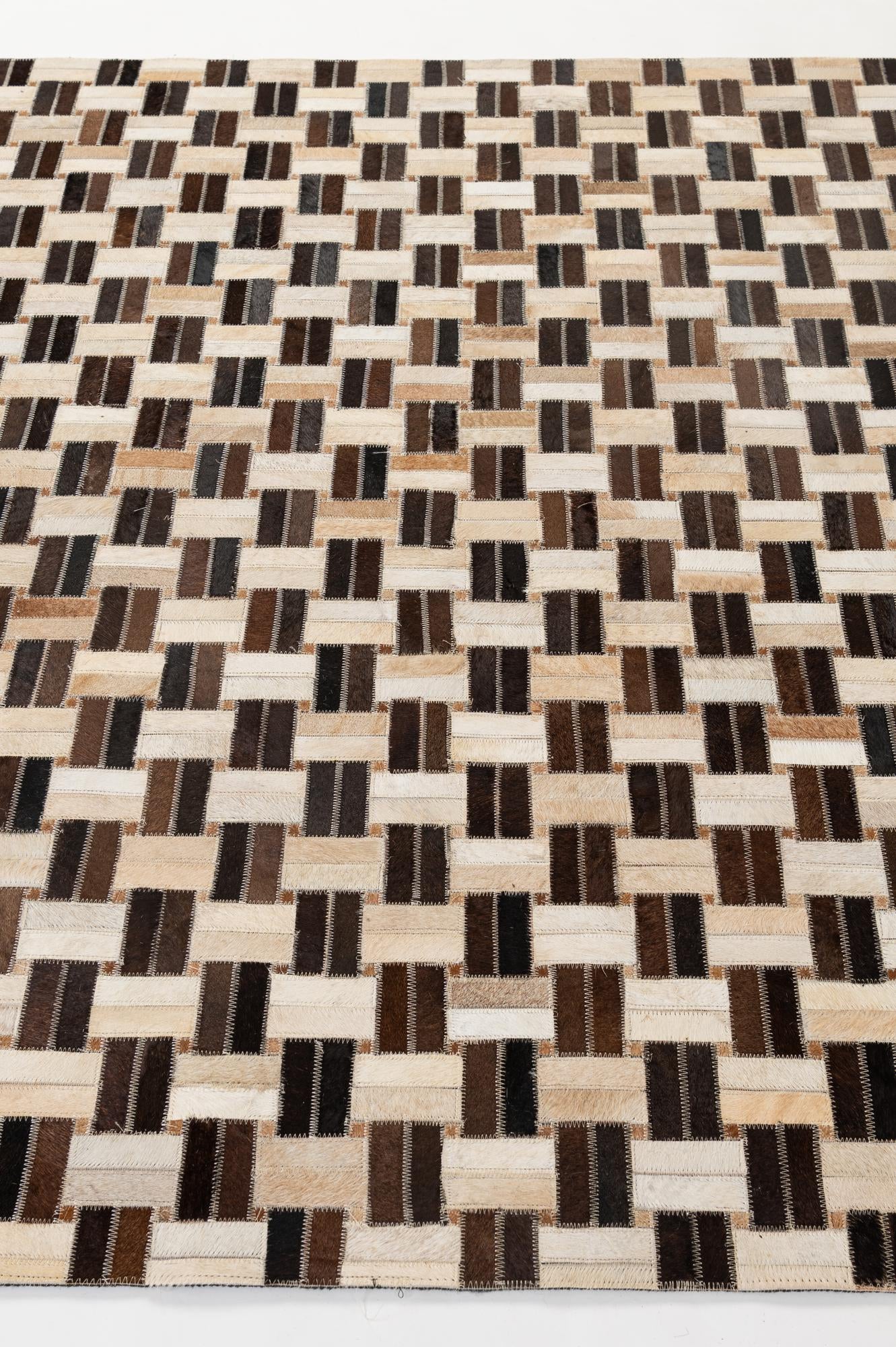 4' 11 x 7' 10 Cowhide - Patchwork Rug