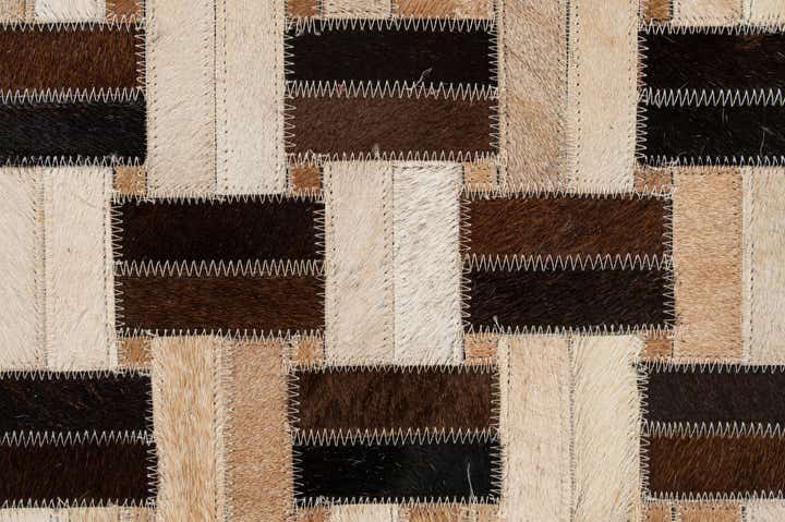 4' 11 x 7' 10 Cowhide - Patchwork Rug