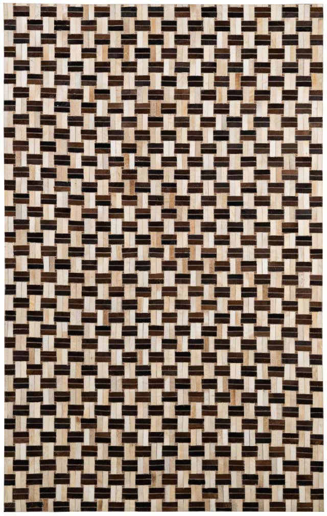 4' 11 x 7' 10 Cowhide - Patchwork Rug