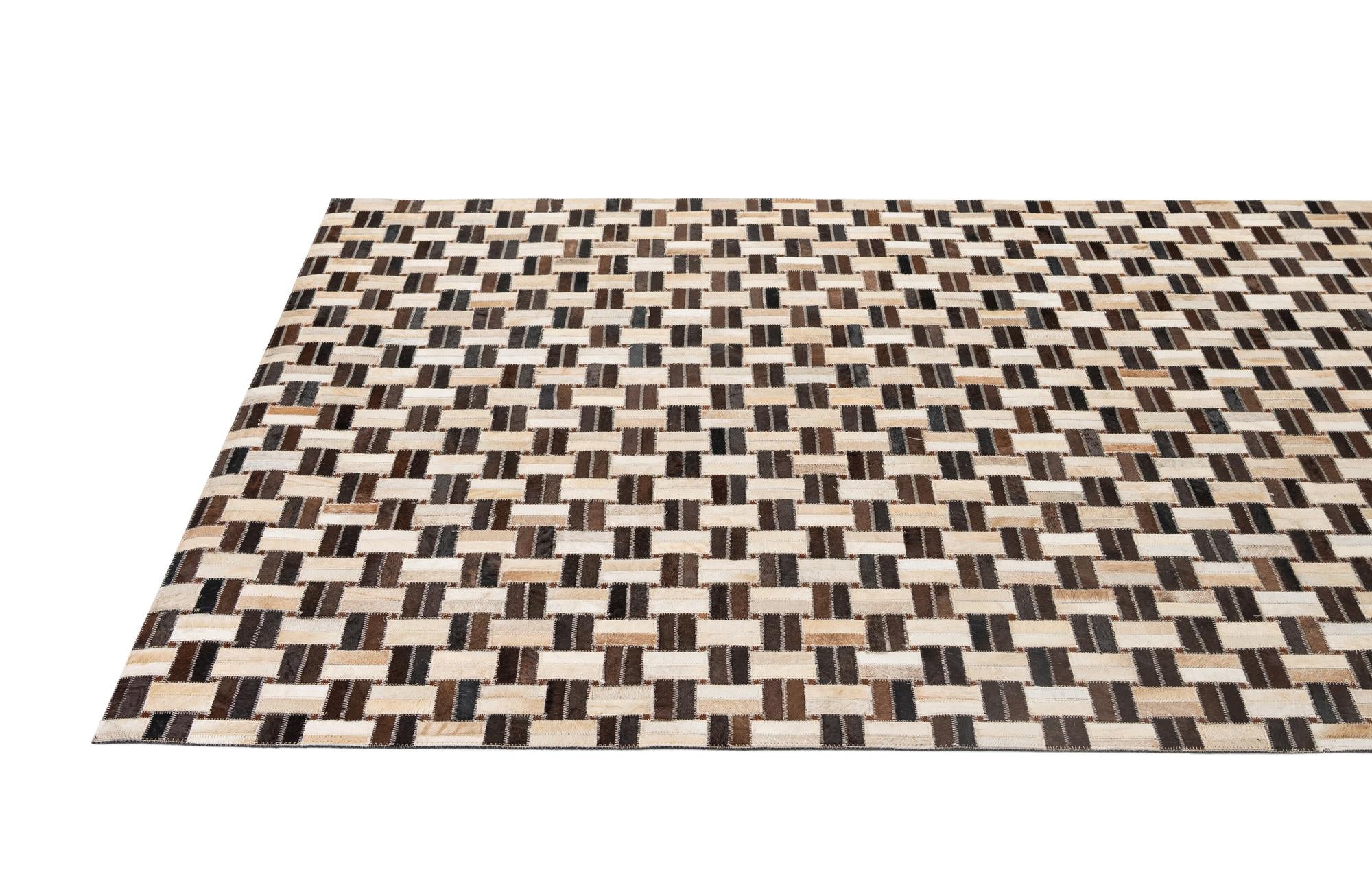 5' x 7' 11 Cowhide - Patchwork Rug