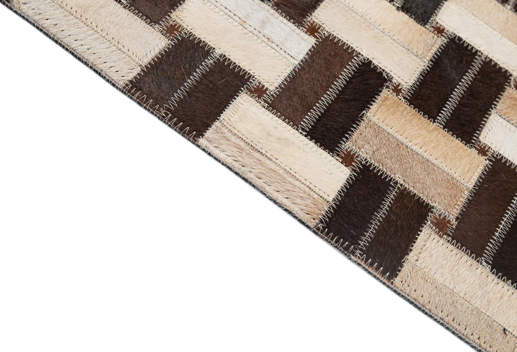 5' x 7' 11 Cowhide - Patchwork Rug