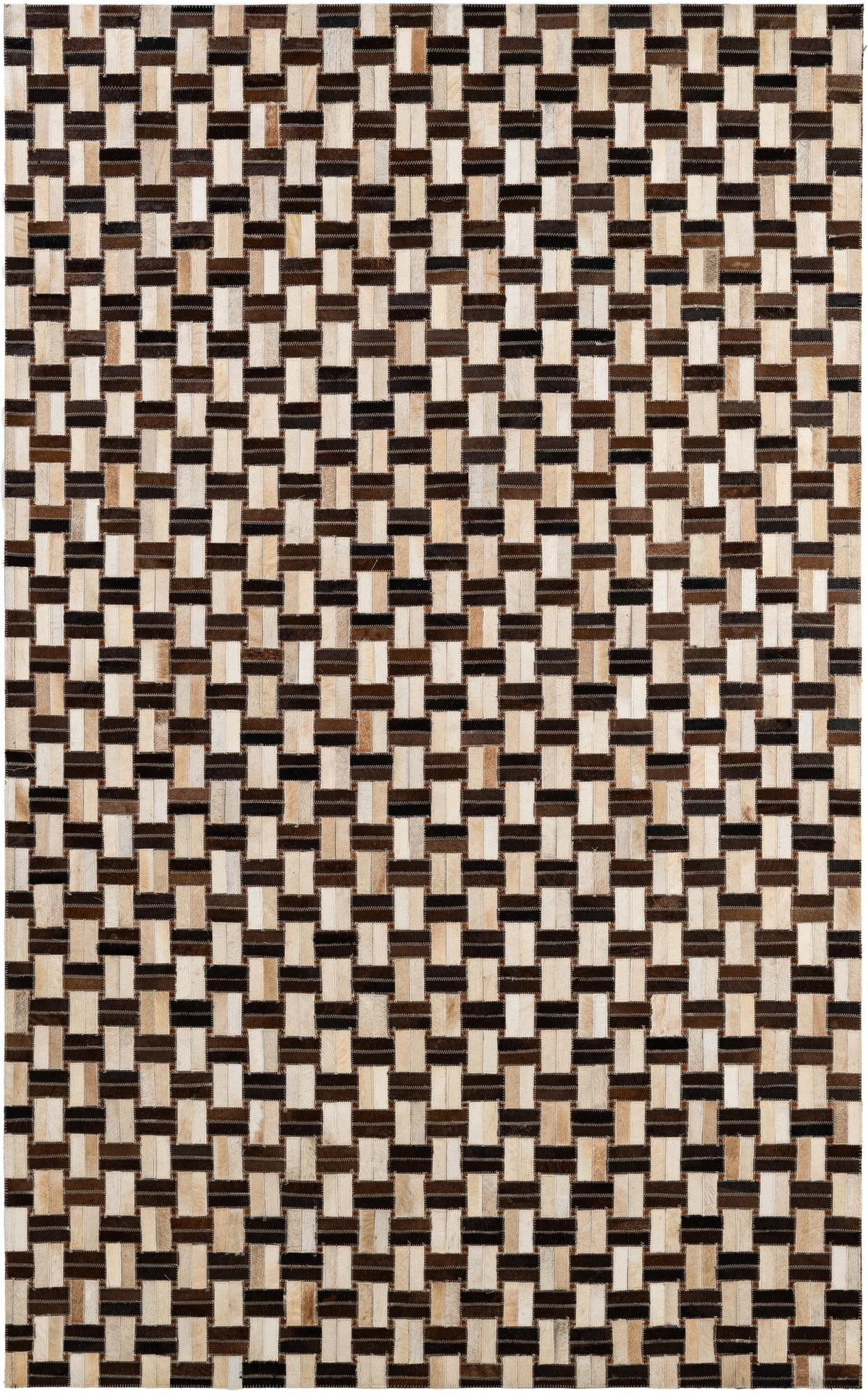 5' x 7' 11 Cowhide - Patchwork Rug
