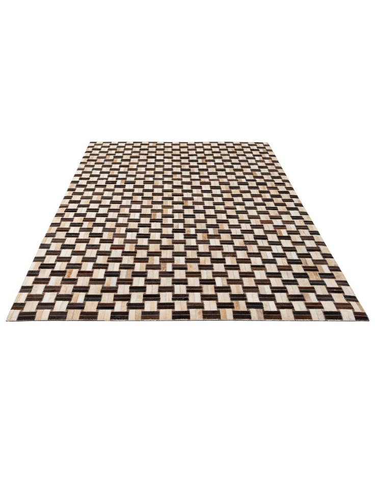 Detail image of 4' 11 x 7' 10 Cowhide - Patchwork Rug