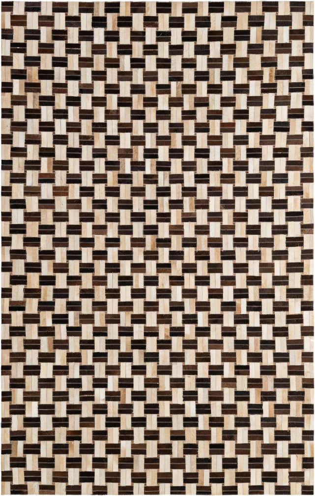 4' 11 x 7' 10 Cowhide - Patchwork Rug