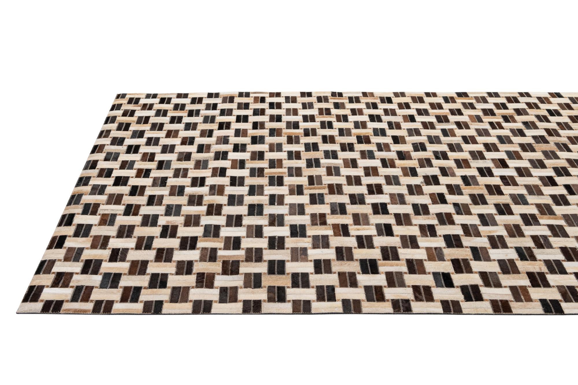 5' x 7' 9 Cowhide - Patchwork Rug