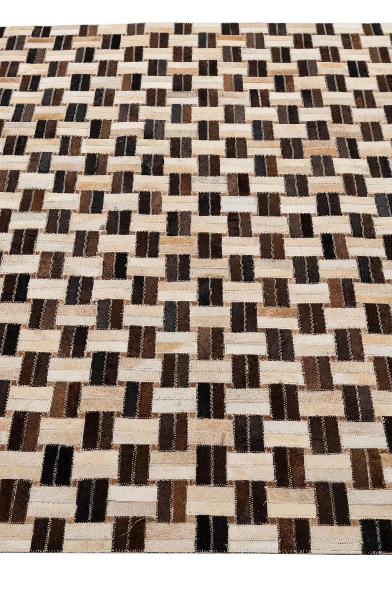 5' x 7' 9 Cowhide - Patchwork Rug