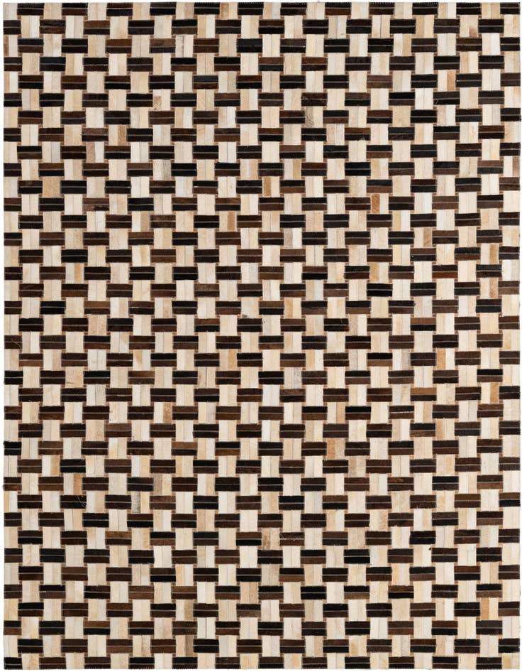 Detail image of 5' x 7' 9 Cowhide - Patchwork Rug