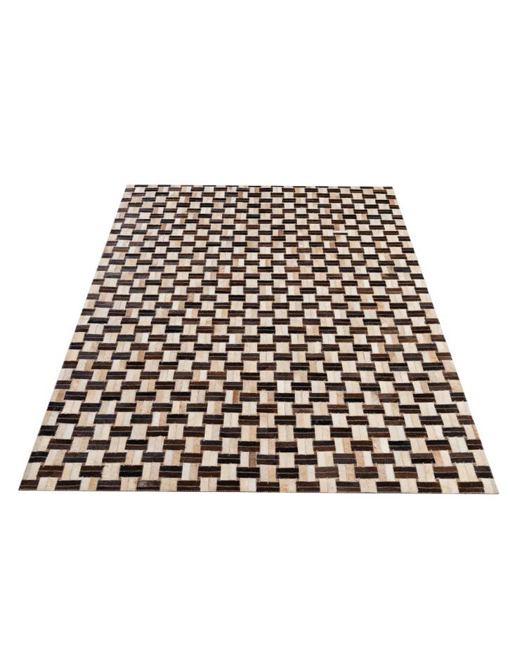 Detail image of 4' 11 x 7' 9 Cowhide - Patchwork Rug