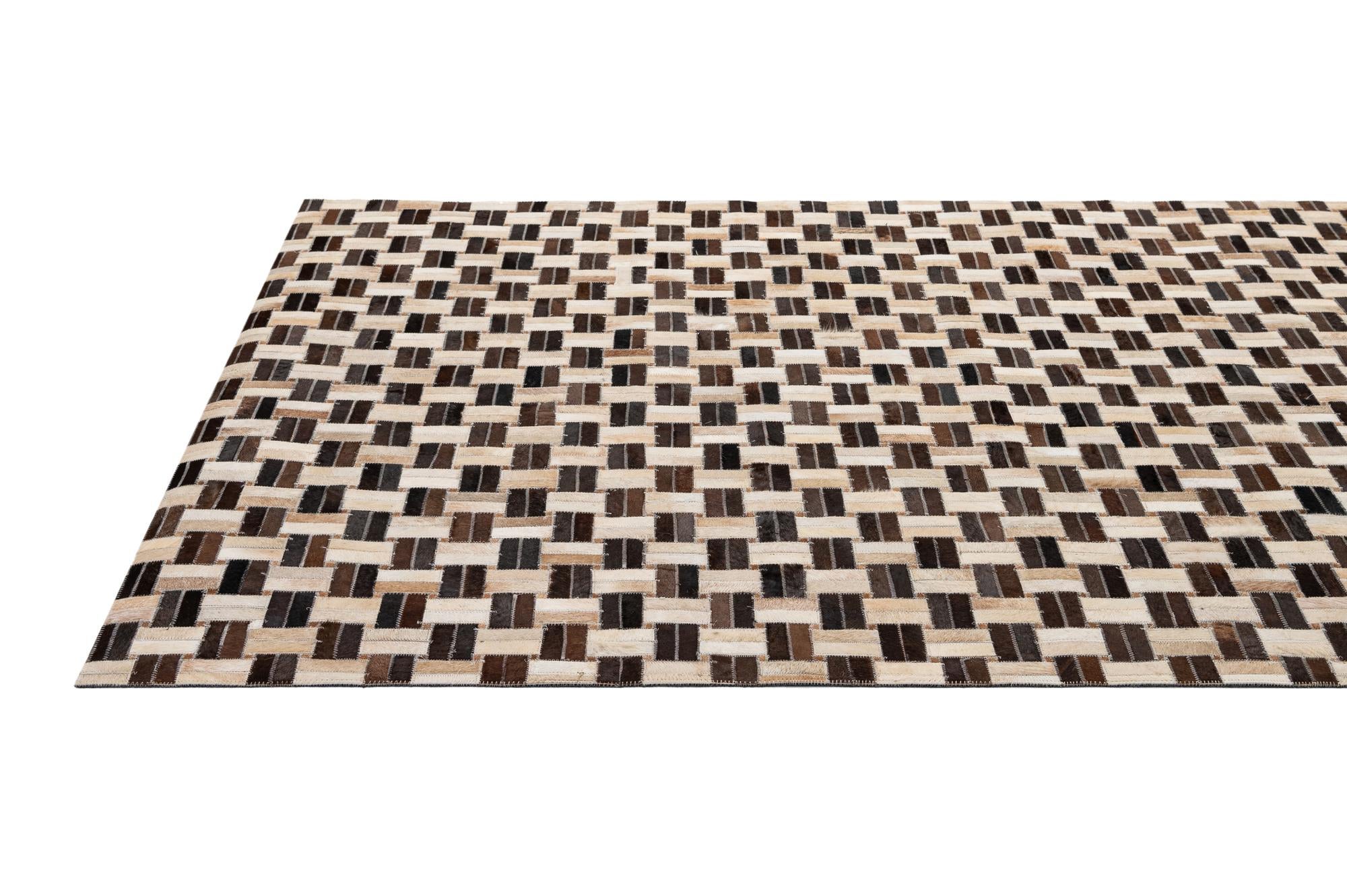4' 11 x 7' 9 Cowhide - Patchwork Rug