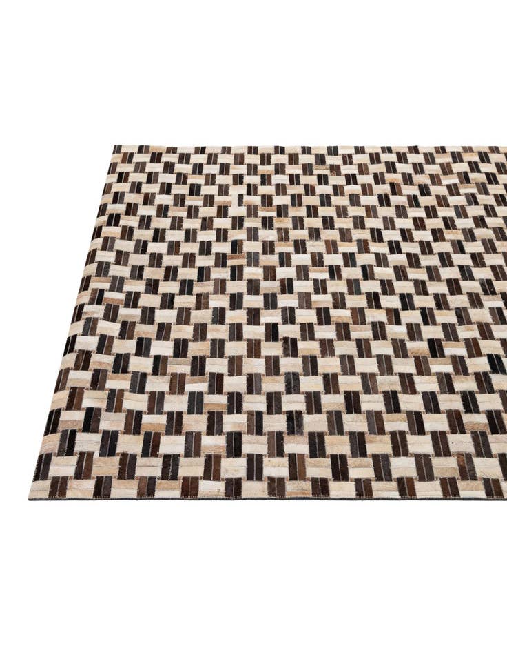 Detail image of 4' 11 x 7' 9 Cowhide - Patchwork Rug