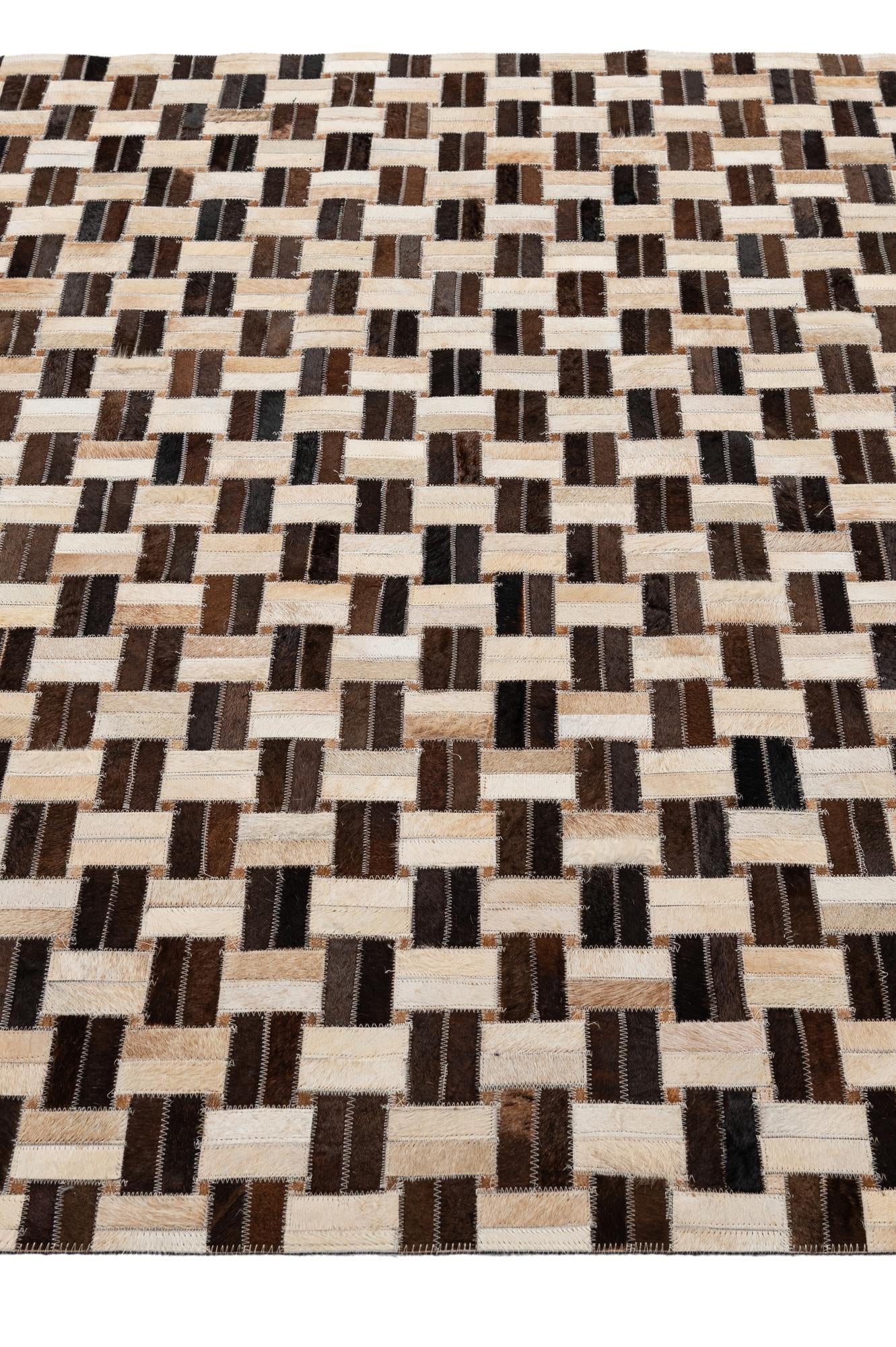 4' 11 x 7' 9 Cowhide - Patchwork Rug