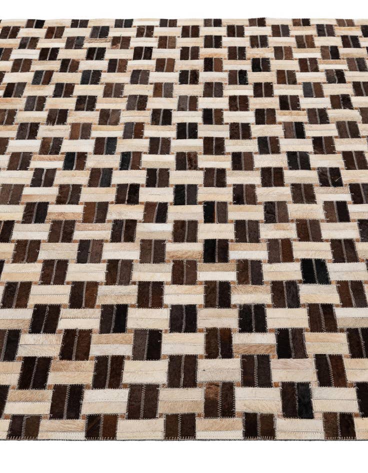 Detail image of 4' 11 x 7' 9 Cowhide - Patchwork Rug