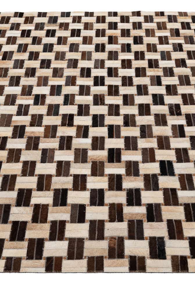 4' 11 x 7' 9 Cowhide - Patchwork Rug
