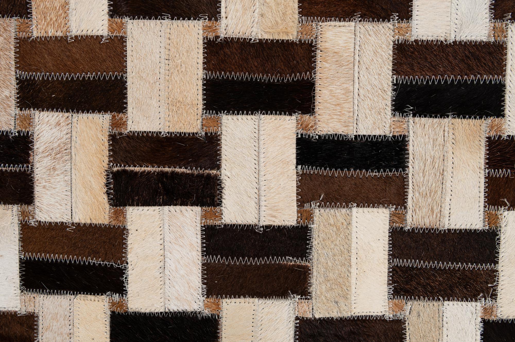 4' 11 x 7' 9 Cowhide - Patchwork Rug