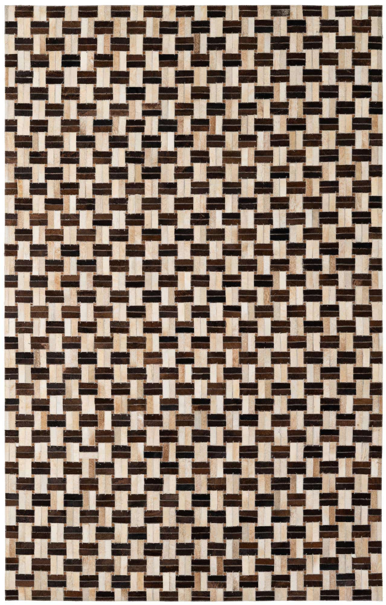 4' 11 x 7' 9 Cowhide - Patchwork Rug