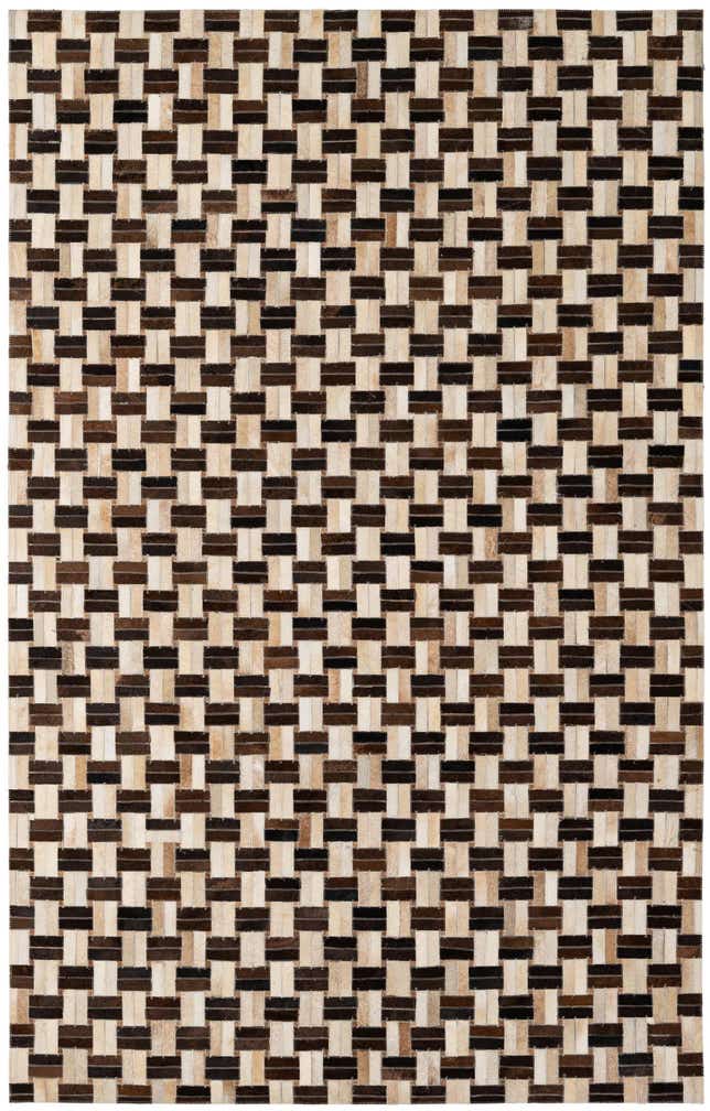 4' 11 x 7' 9 Cowhide - Patchwork Rug