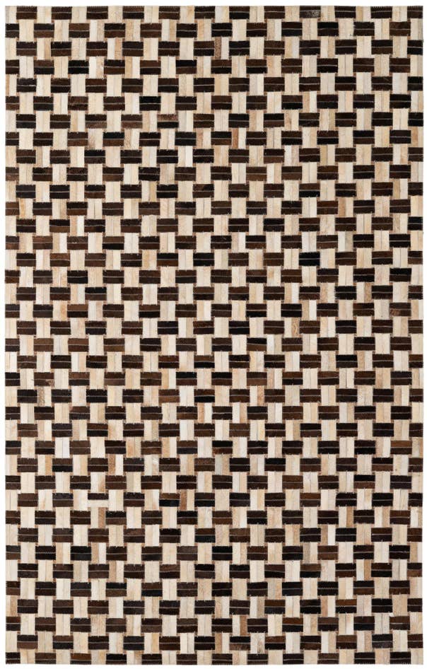 Detail image of 4' 11 x 7' 9 Cowhide - Patchwork Rug