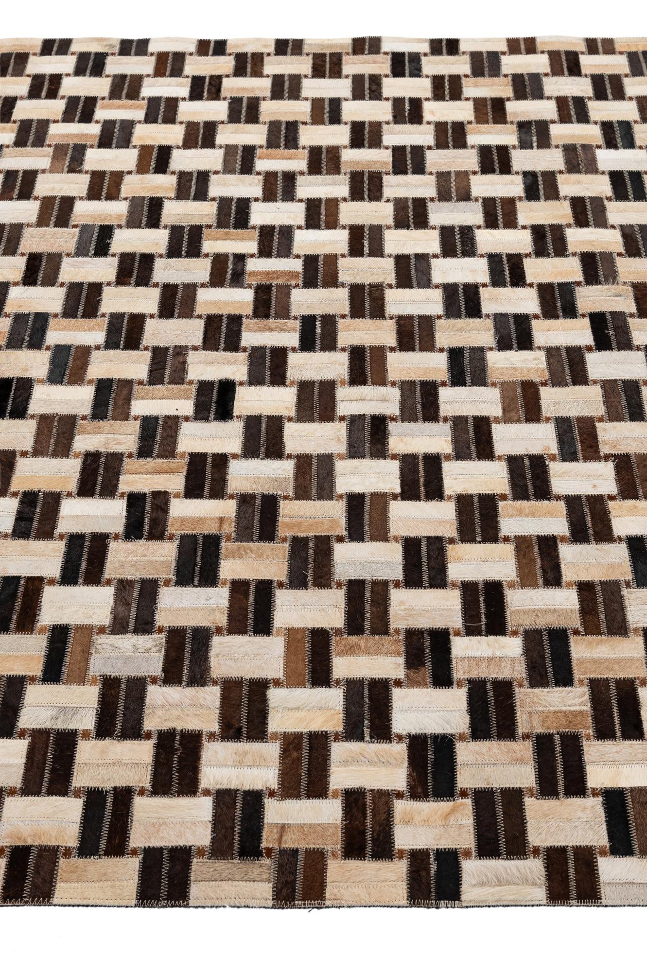 4' 11 x 7' 9 Cowhide - Patchwork Rug