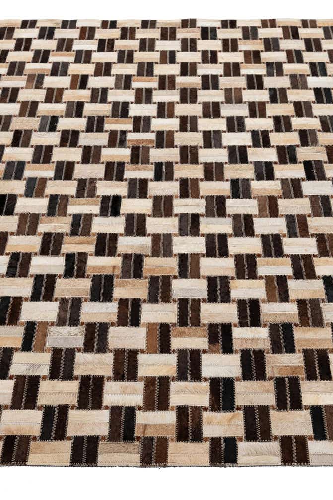 4' 11 x 7' 9 Cowhide - Patchwork Rug