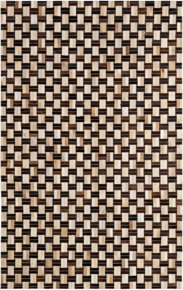 4' 11 x 7' 9 Cowhide - Patchwork Rug