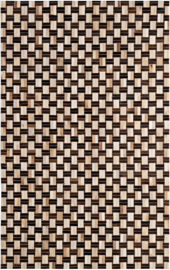 Detail image of 4' 11 x 7' 9 Cowhide - Patchwork Rug
