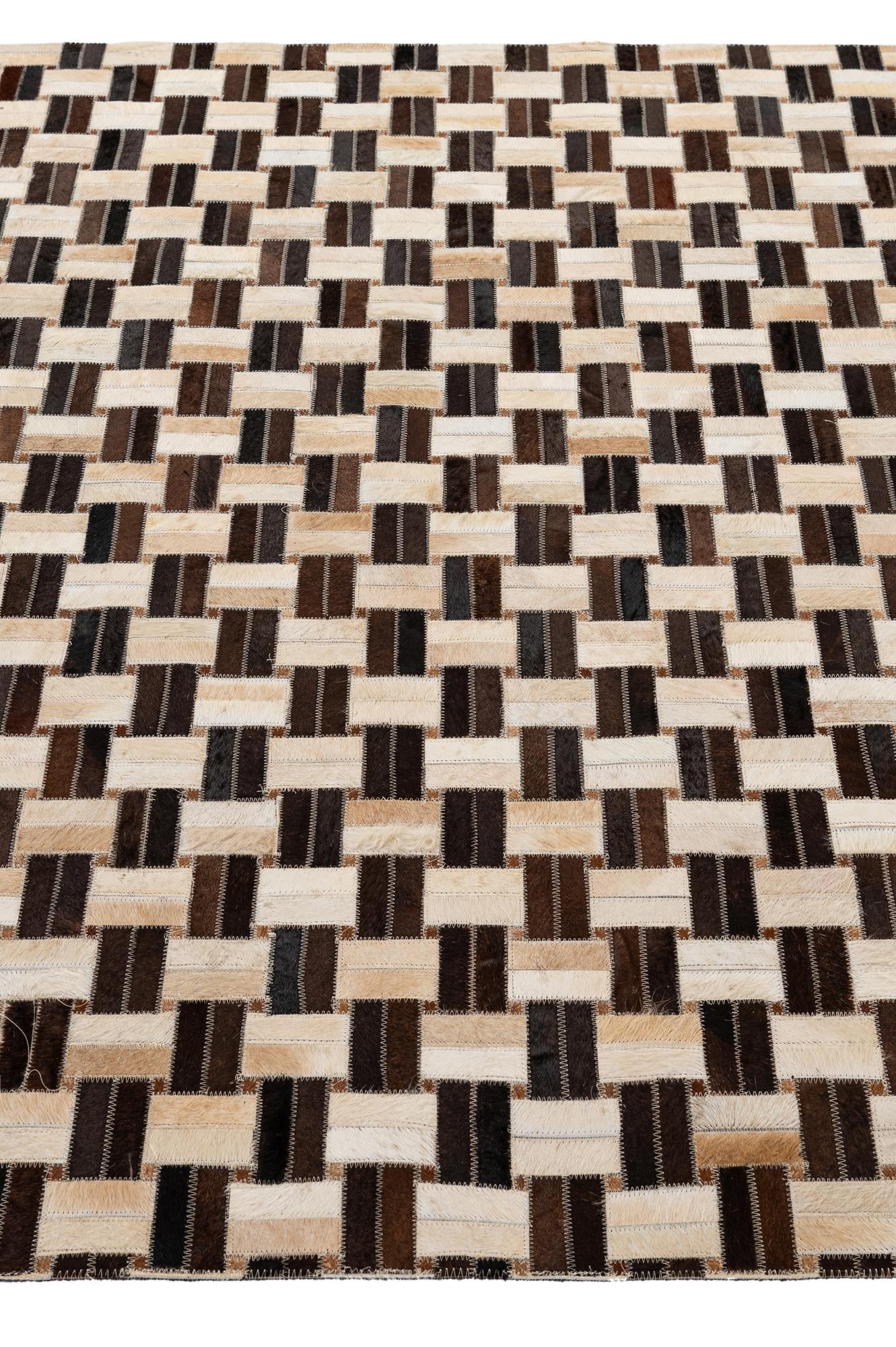 4' 11 x 7' 10 Cowhide - Patchwork Rug