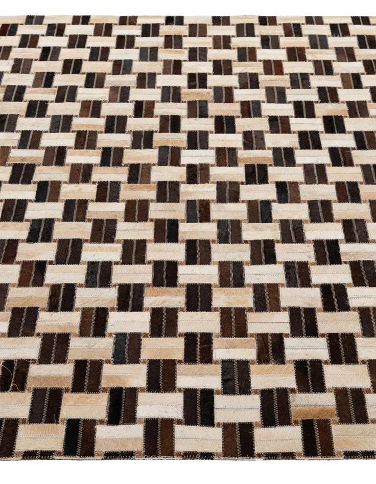 Detail image of 4' 11 x 7' 10 Cowhide - Patchwork Rug