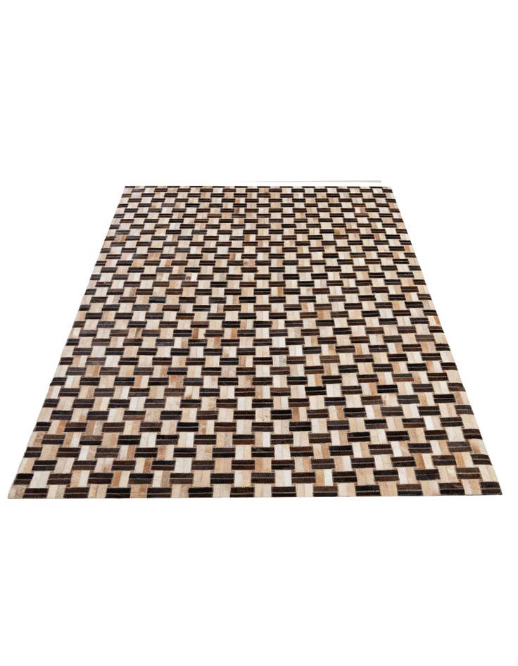 Detail image of 4' 11 x 7' 10 Cowhide - Patchwork Rug